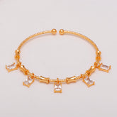 Minimalistic Golden Stone Bracelet